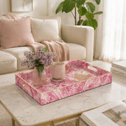 Pink Jungle Serving Tray - Rose Garden Wedding Decor - MintiHome
