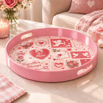 Valentine's Day Plastic Serving Tray – Vintage Love Letters - MintiHome