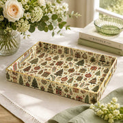 Christmas Folk Tree Serving Tray - Gifts and Ferns - MintiHome