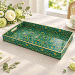 Ramadan Decorative Plastic Serving Tray – Trailing Arabesque Field full-print plastic serving tray shown in a product view.