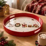 Christmas Vintage Parade Serving Tray - Santa Horse - MintiHome