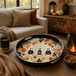 Halloween Ghost Trio Serving Tray – Spider Web Spooky Design - MintiHome