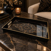 Ramadan & Eid al-Fitr Plastic Serving Tray – Antique Lace Mandala - MintiHome