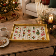 Nutcracker Christmas Tree Gingerbread Plastic Serving Tray - MintiHome