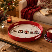Christmas Vintage Parade Serving Tray - Santa Horse - MintiHome