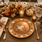 Thanksgiving Charger Plate in Golden Autumn Orange - MintiHome