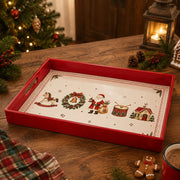Christmas Vintage Parade Serving Tray - Santa Horse - MintiHome