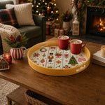 Nutcracker Christmas Tree Gingerbread Plastic Serving Tray - MintiHome