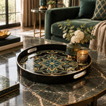 Ramadan & Eid al-Fitr Plastic Serving Tray – Geometric Star Rosette - MintiHome
