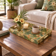 Daily Decorative Plastic Serving Tray – Yellow Hibiscus Tropical - MintiHome