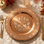 Thanksgiving Charger Plate in Warm Autumn Orange Tone - MintiHome