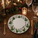Christmas Tree and Holly Decorative Plate – Festive Holiday - MintiHome