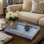Daily Decorative Plastic Serving Tray – Blue Pink Starry Swirl - MintiHome