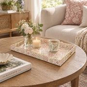 Daily Decorative Plastic Serving Tray – Dusty Pink Sage Mosaic - MintiHome