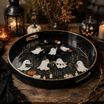 Halloween Cute Ghost Serving Tray – Spooky Tree and Star - MintiHome