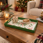 Christmas Decorative Serving Tray – Holly Bow Scatter - MintiHome