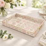 Daily Decorative Plastic Serving Tray – Dusty Pink Sage Mosaic - MintiHome