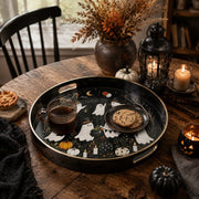 Halloween Cute Ghost Serving Tray – Spooky Tree and Star - MintiHome