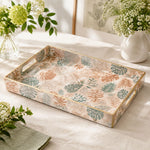 Terracotta Monstera Serving Tray - Boho Wedding Decor - MintiHome