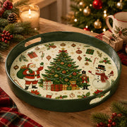 Christmas Retro Santa Serving Tray - Tree Nutcracker - MintiHome