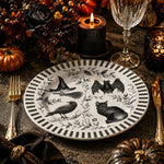 Halloween Silhouette Raven Cat Decorative Plastic Plate – Berries - MintiHome