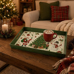 Christmas Retro Santa Serving Tray - Tree Nutcracker - MintiHome