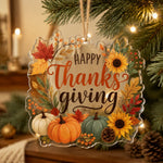 Thanksgiving Pumpkin Acrylic Hanging Decor, Rustic Autumn Ornament - MintiHome