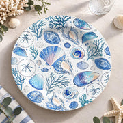 Daily Decorative Charger Plate – Blue Shell Starfish decorative charger plate on a styled table.