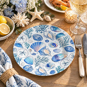 Daily Decorative Charger Plate – Blue Shell Starfish decorative charger plate on a styled table.