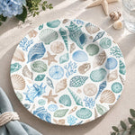Daily Decorative Charger Plate – Cream Shell Drift decorative charger plate on a styled table.