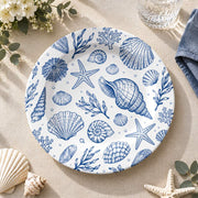 Daily Decorative Charger Plate – Starfish Shell Trio decorative charger plate on a styled table.