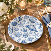 Daily Decorative Charger Plate – Starfish Shell Trio decorative charger plate on a styled table.