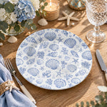 Daily Decorative Charger Plate – Teal Shell Starfish decorative charger plate on a styled table.