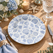 Daily Decorative Charger Plate – Teal Shell Starfish decorative charger plate on a styled table.