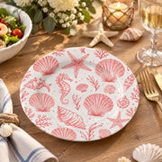 Daily Decorative Charger Plate – Aqua Shell Medley decorative charger plate on a styled table.