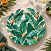 Daily Decorative Charger Plate – Banana Leaf Bloom decorative charger plate on a styled table.