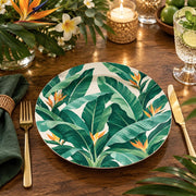 Daily Decorative Charger Plate – Banana Leaf Bloom decorative charger plate on a styled table.