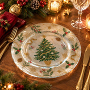 Daily Decorative Charger Plate – Cream Tree with Berry decorative charger plate on a styled table.