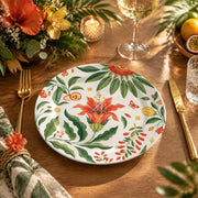 Daily Decorative Charger Plate – Lily Butterfly Cream decorative charger plate on a styled table.