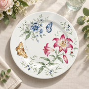 Daily Decorative Charger Plate – Bloom Butterfly Duo decorative charger plate on a styled table.