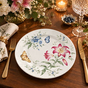 Daily Decorative Charger Plate – Bloom Butterfly Duo decorative charger plate on a styled table.