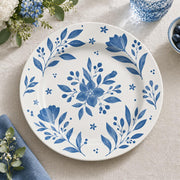 Daily Decorative Charger Plate – Blue Sprig Delft Tile decorative charger plate on a styled table.