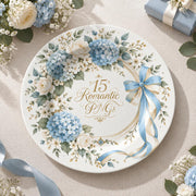 Wedding Decorative Charger Plate – Monogram Ribbon decorative charger plate on a styled table.