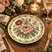 Daily Decorative Charger Plate – Cream Rose Pumpkin decorative charger plate on a styled table.