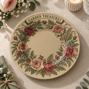 Daily Decorative Charger Plate – Garden Treasures Wreath decorative charger plate on a styled table.