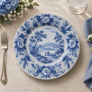 Daily Decorative Charger Plate – Blue Countryside Mill decorative charger plate on a styled table.