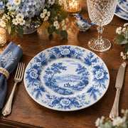 Daily Decorative Charger Plate – Blue Countryside Mill decorative charger plate on a styled table.