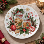 Christmas Decorative Charger Plate – Nutcracker Treats decorative charger plate on a styled table.