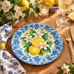 Daily Decorative Charger Plate – Ivory Ring Border decorative charger plate on a styled table.