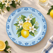 Daily Decorative Charger Plate – Powder Blue Medallion decorative charger plate on a styled table.